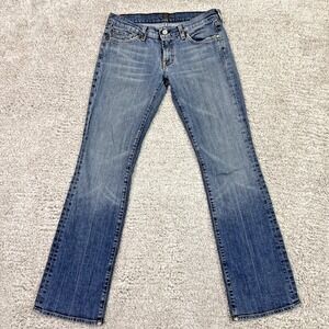 7 For All Mankind Blue Boot Cut Jeans